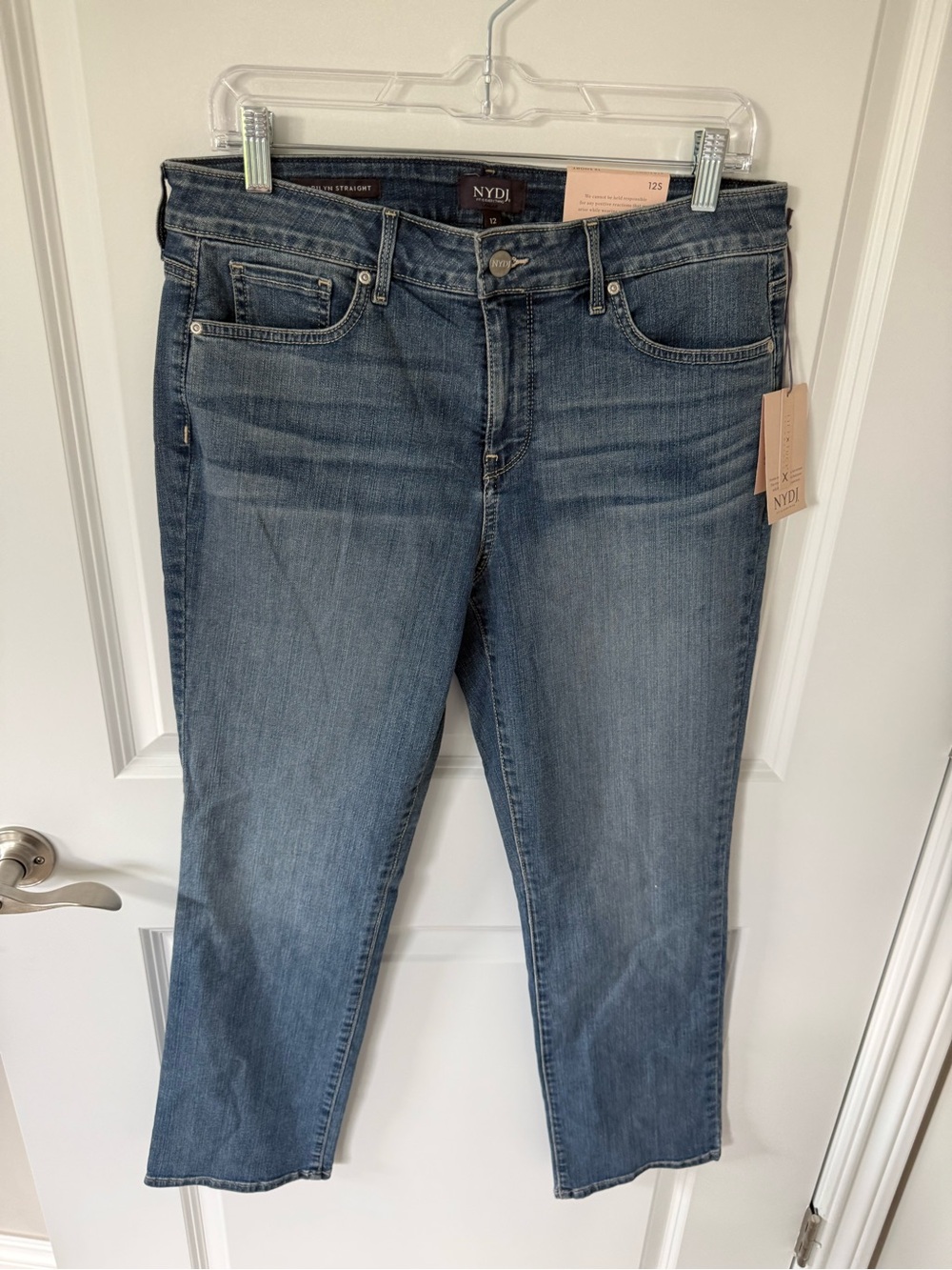 NYDJ Marylin Straight Leg Jeans NWT Size 12 Short